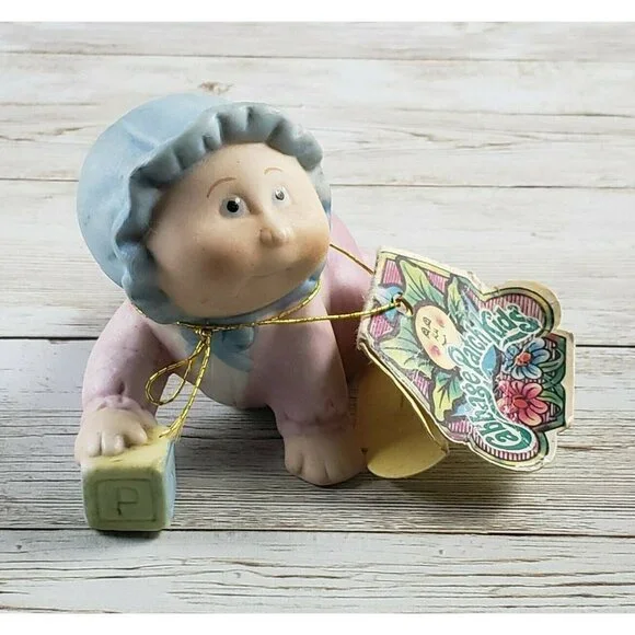 1984 2 Cabbage Patch Kids Figurines Fine Porcelain Taiwan - Picture 7 of 12